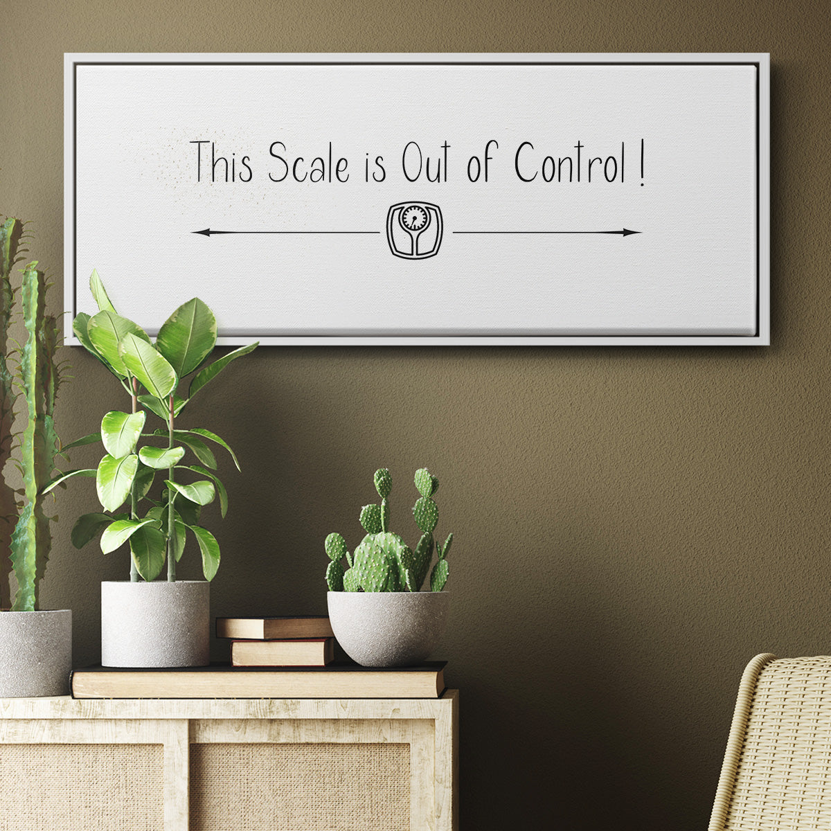 This Scale - Floater Framed Canvas Print