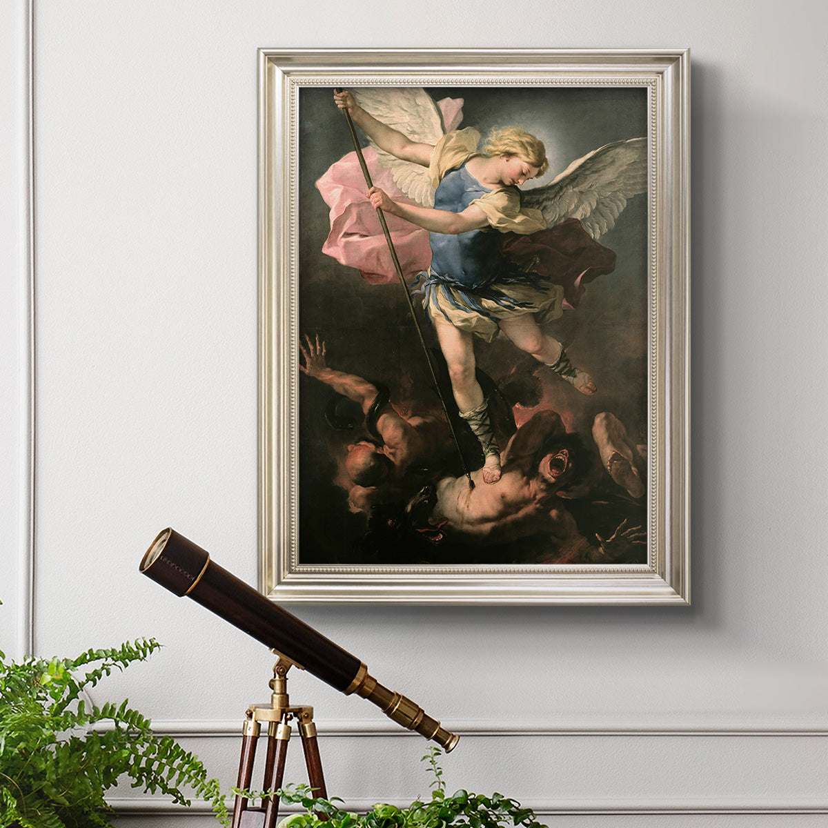St. Michael - Ornate Framed Canvas Print
