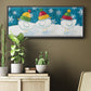 Merry Snowmen - Floater Framed Canvas Print