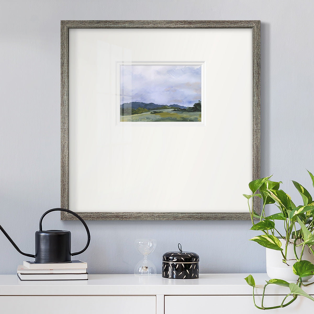 Pastoral Horizons II Premium Framed Print Double Matboard