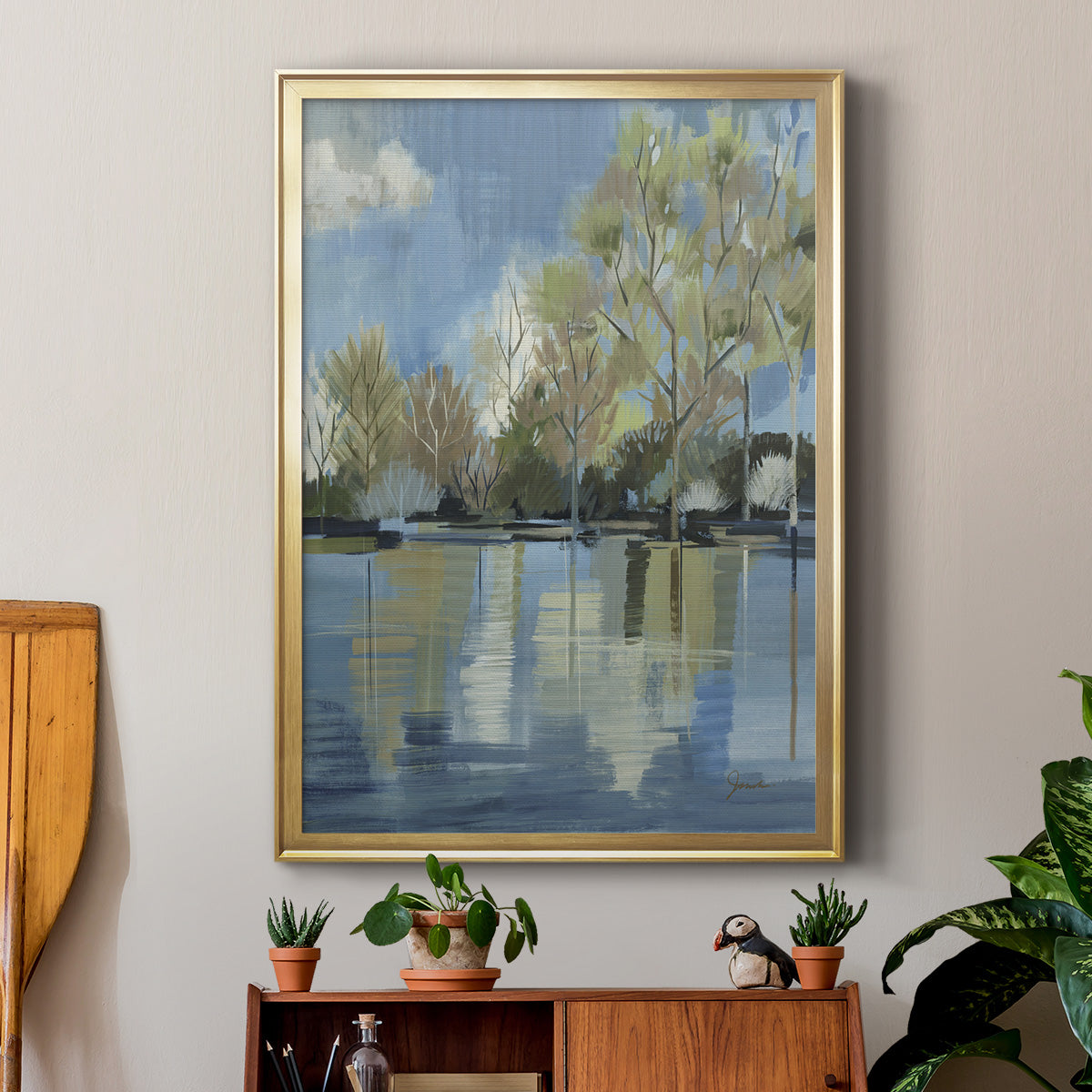Enchanted Forest I - Modern Framed Canvas Print