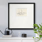 Coastal Contour Sketch I Premium Framed Print Double Matboard