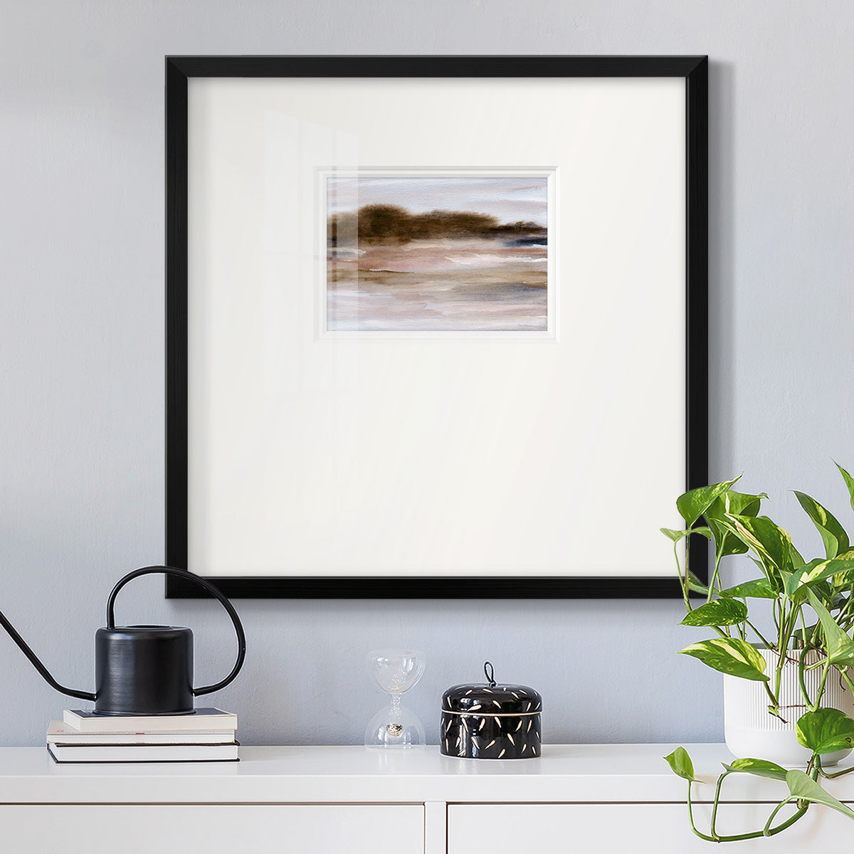 Autumnal Bay Premium Framed Print Double Matboard