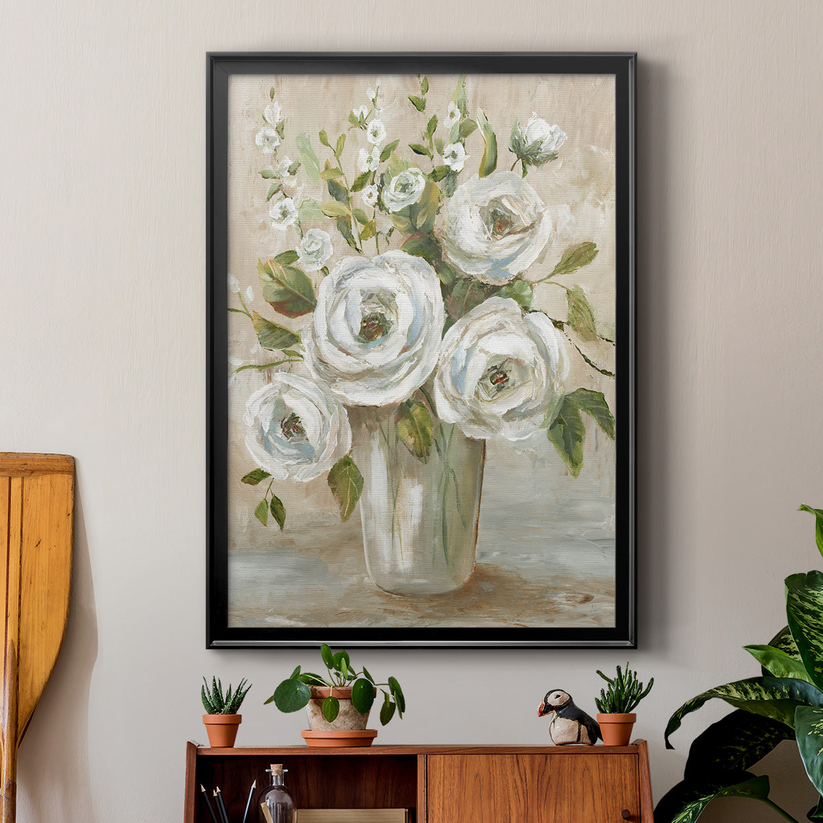 Astor Place - Modern Framed Canvas Print