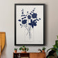 Indigo Sketch Bouquet I - Modern Framed Canvas Print