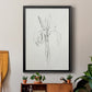 Neutral Iris Sketch II - Modern Framed Canvas Print