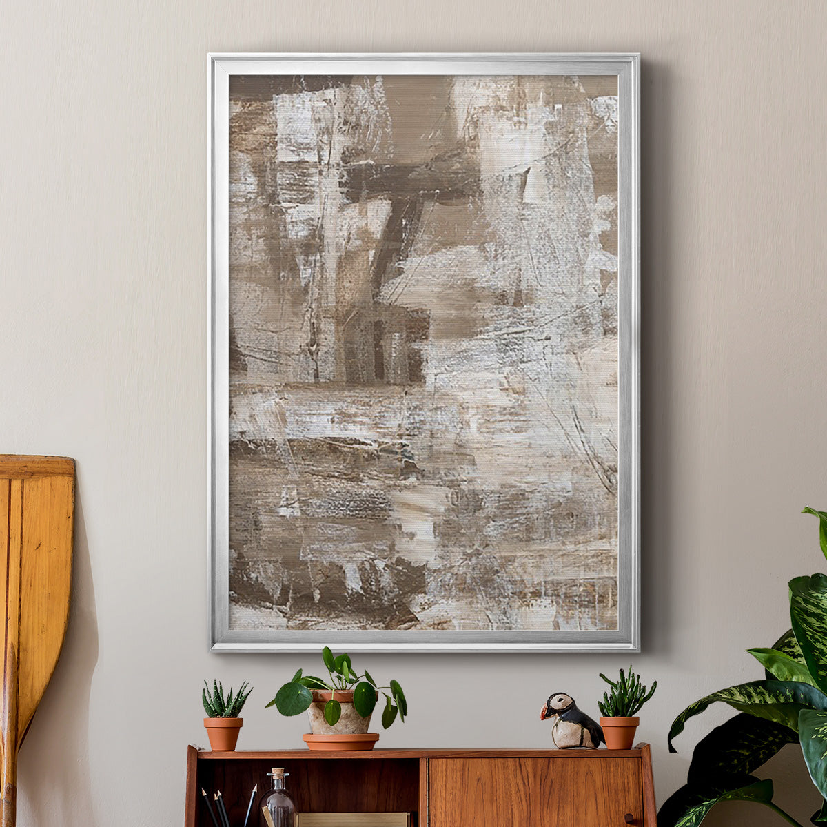 Bronzed II - Modern Framed Canvas Print