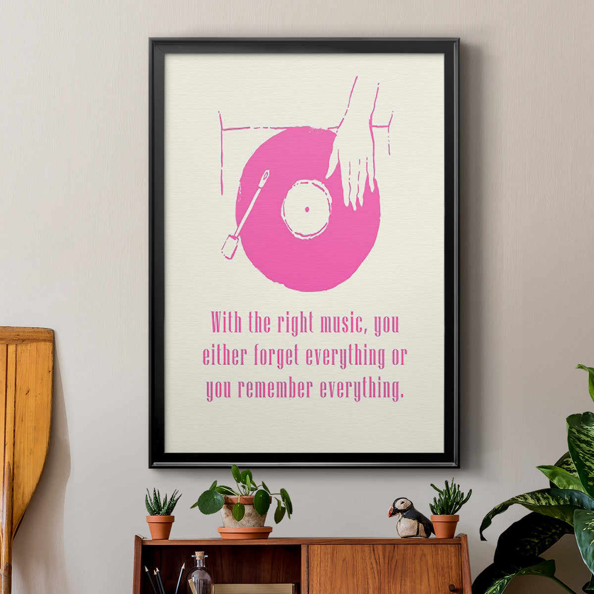 Sweet Melody I - Modern Framed Canvas Print