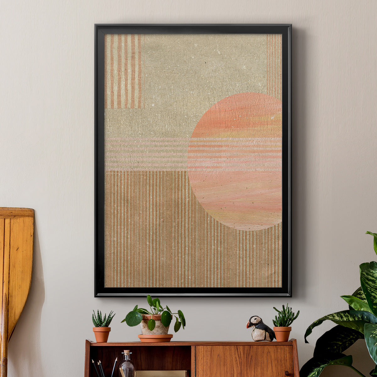 Adobe Sunrise II - Modern Framed Canvas Print