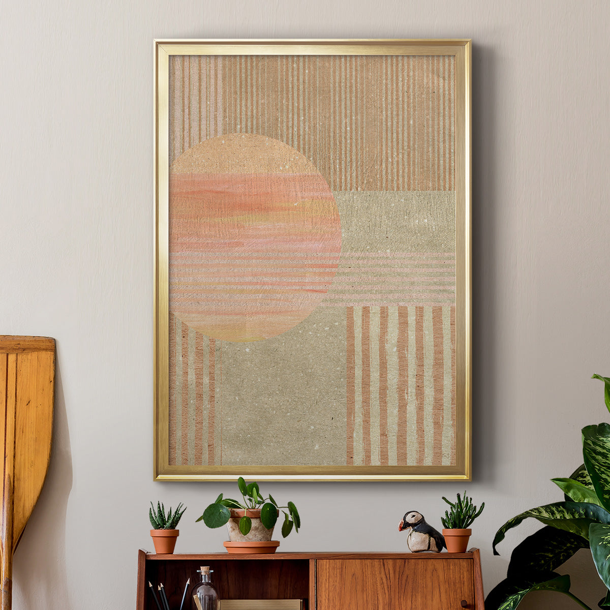 Adobe Sunrise I - Modern Framed Canvas Print