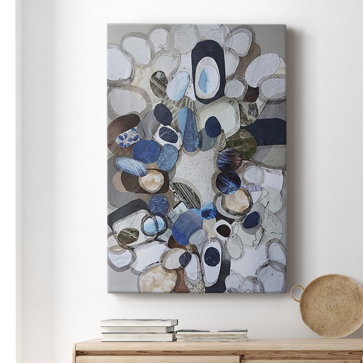 Santa Cruz Beach Stones Premium Gallery Wrapped Canvas - Ready to Hang