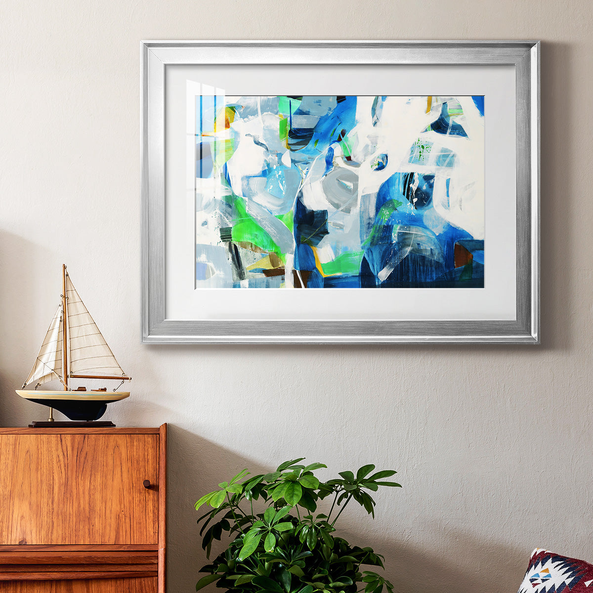 Down the Rapids Premium Framed Print - Ready to Hang