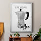 Begins After Coffee - Modern Framed Canvas Print