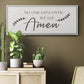 Say Amen - Floater Framed Canvas Print