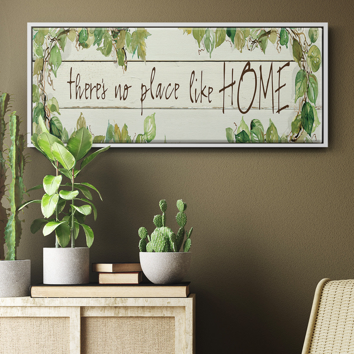 No Place Like Home - Floater Framed Canvas Print