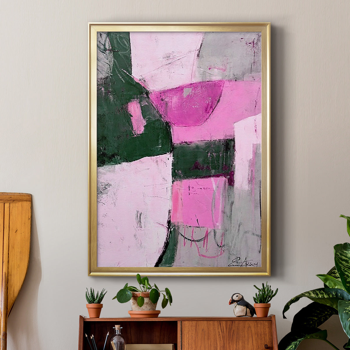 Party Mixer I - Modern Framed Canvas Print