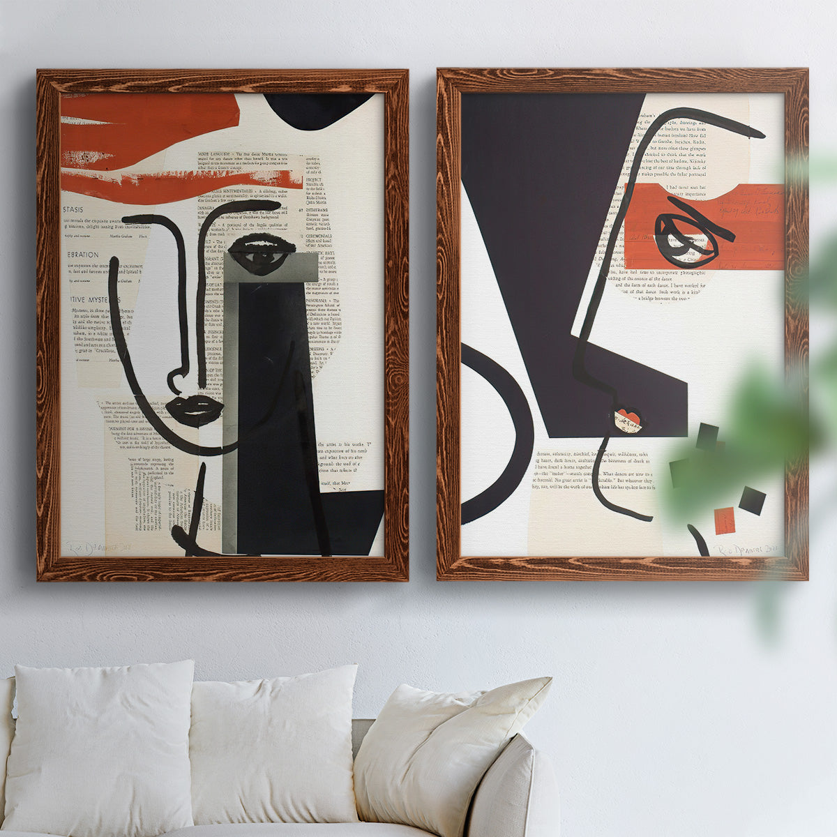 Faces of A Century V - Premium Framed Canvas 2 Piece Set - Ready to Hang