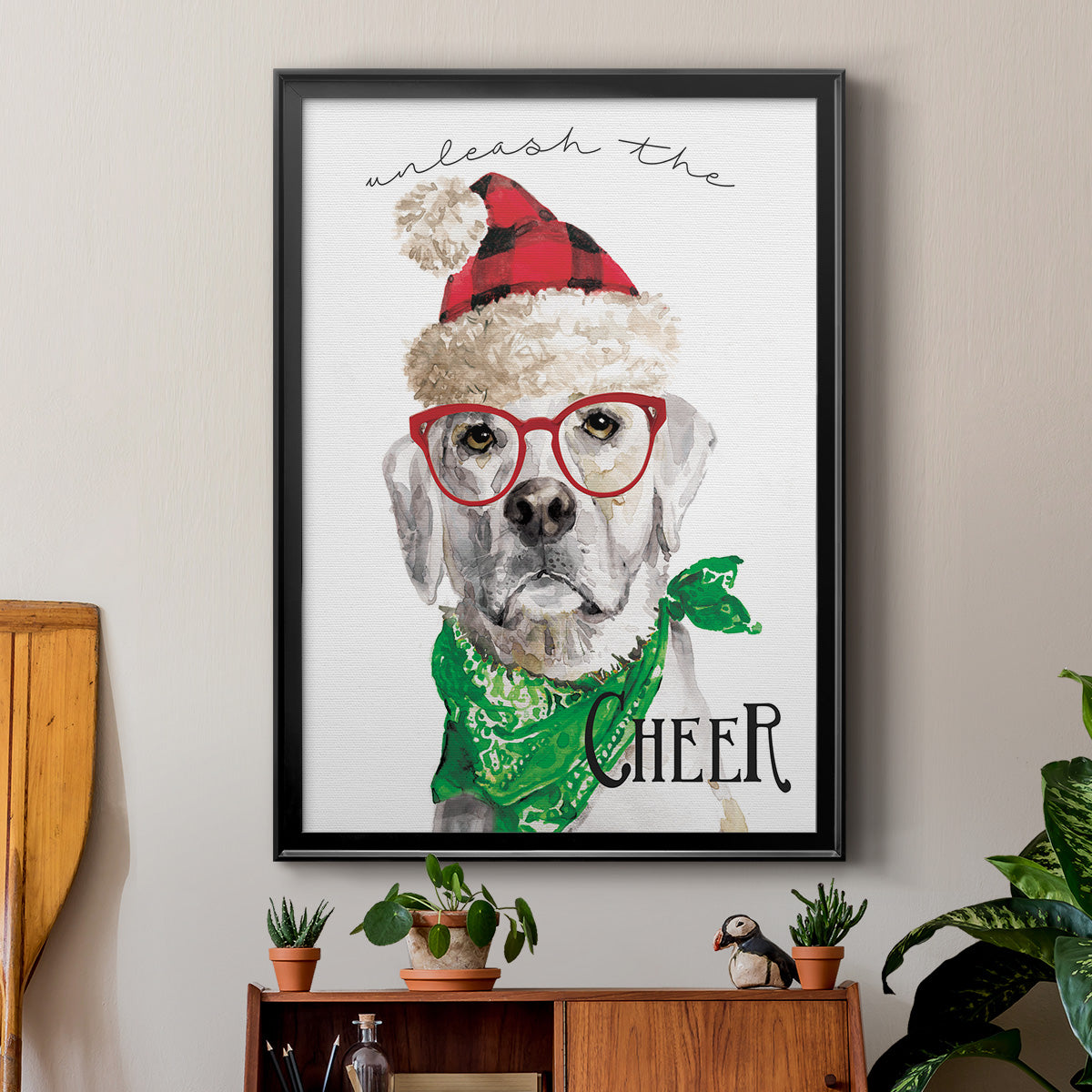 Unleash the Cheer - Modern Framed Canvas Print