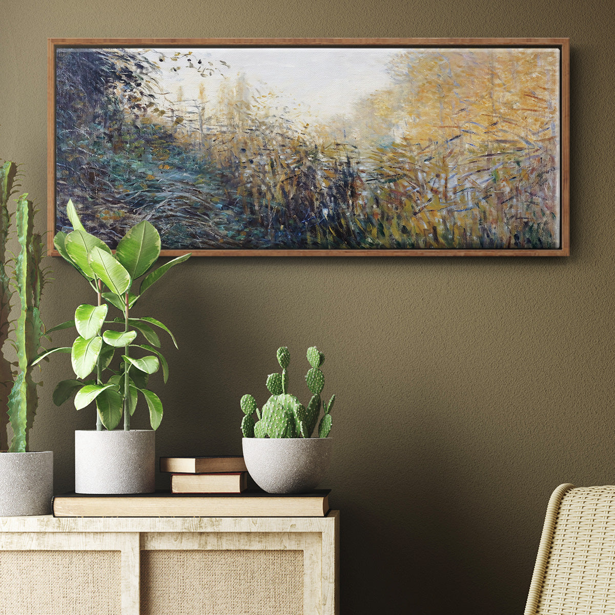 The Reeds (Study), 1876 - Floater Framed Canvas Print