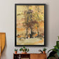 Fall Foliage Watercolor I - Modern Framed Canvas Print