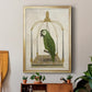 Green Parrot on Swing - Modern Framed Canvas Print