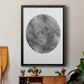 Graphite Moon II - Modern Framed Canvas Print