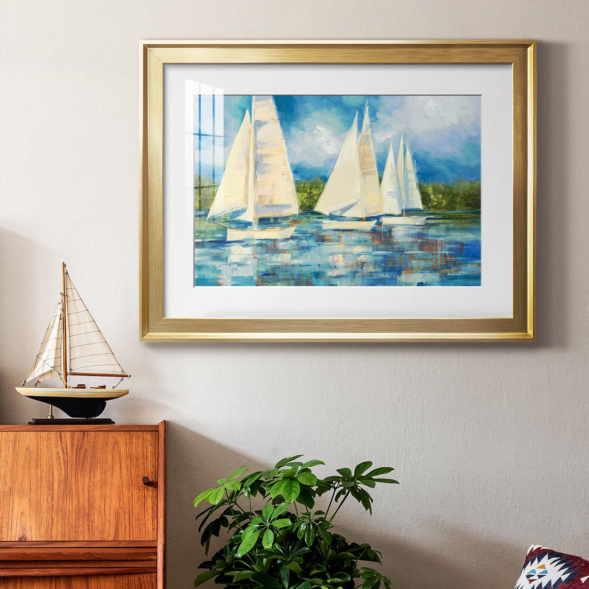 Clear Sailing Premium Framed Print - Ready to Hang