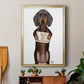 Love and Dachshund - Modern Framed Canvas Print