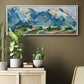 Blue Mountain Peaks I - Floater Framed Canvas Print