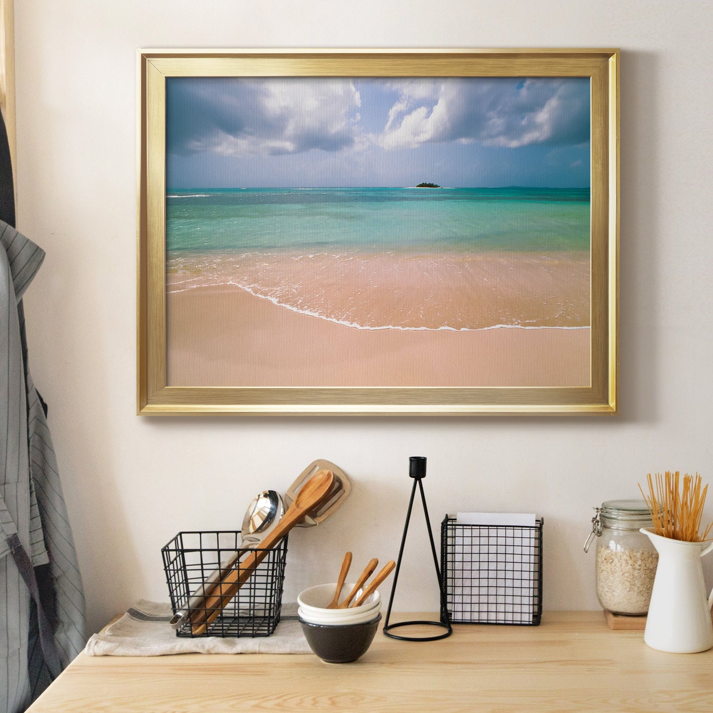 Clear Beach Premium Classic Framed Canvas - Ready to Hang