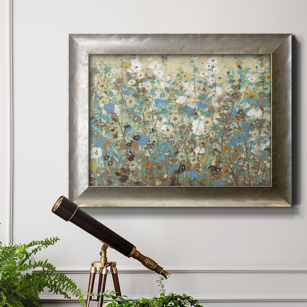 Flowering Vines I Premium Framed Canvas- Ready to Hang