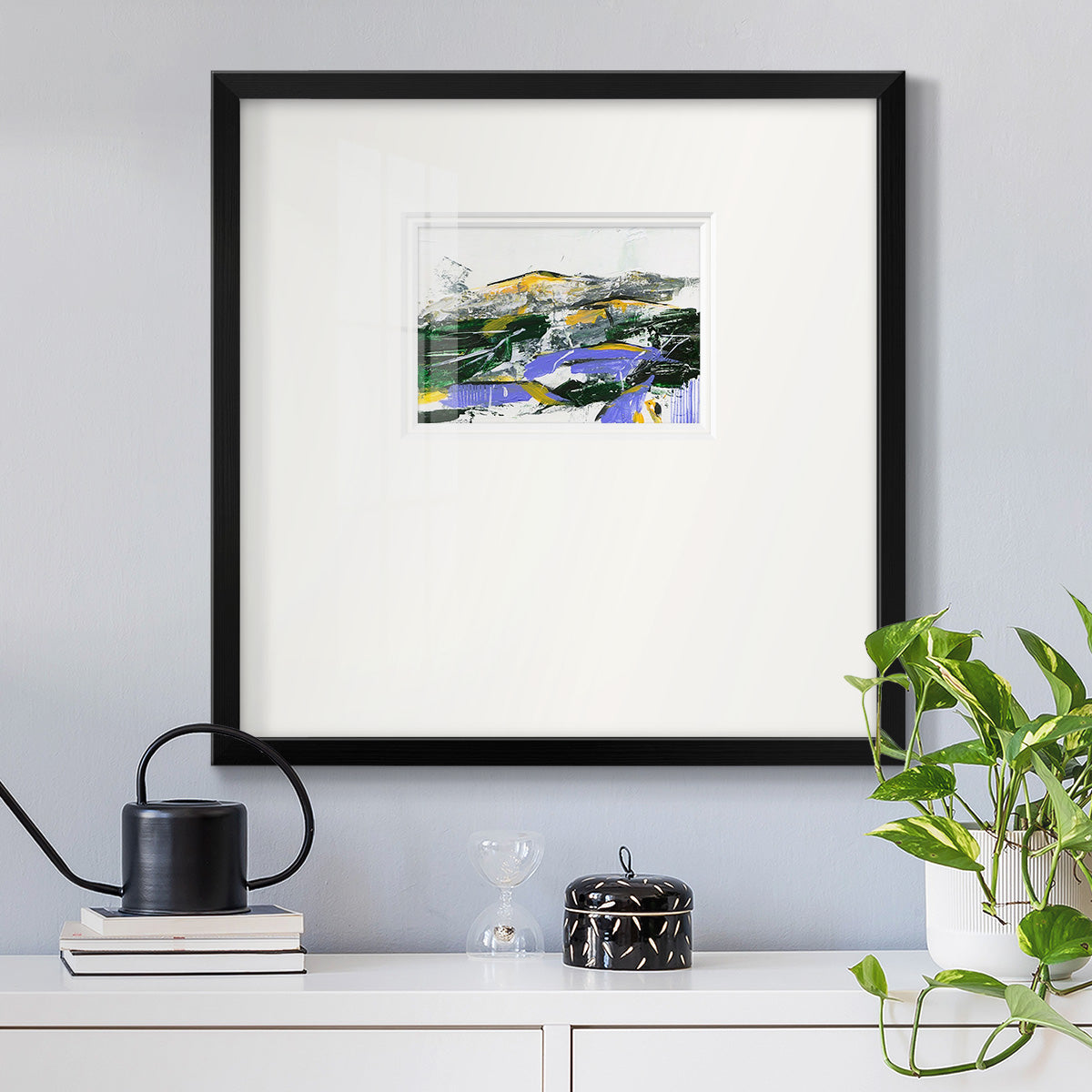 Silent Mountain II Premium Framed Print Double Matboard