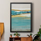 Aqua Quartz V1 - Modern Framed Canvas Print