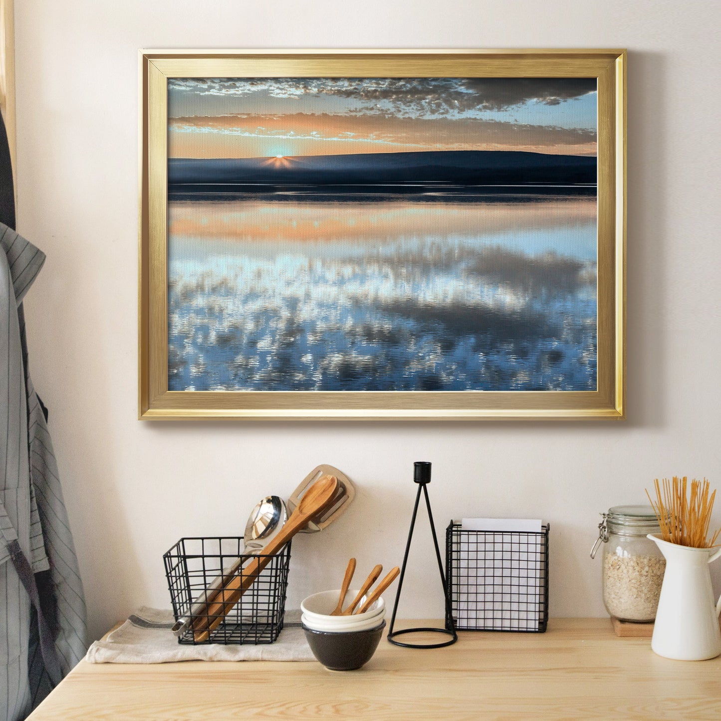 Serene Sunrise Premium Classic Framed Canvas - Ready to Hang