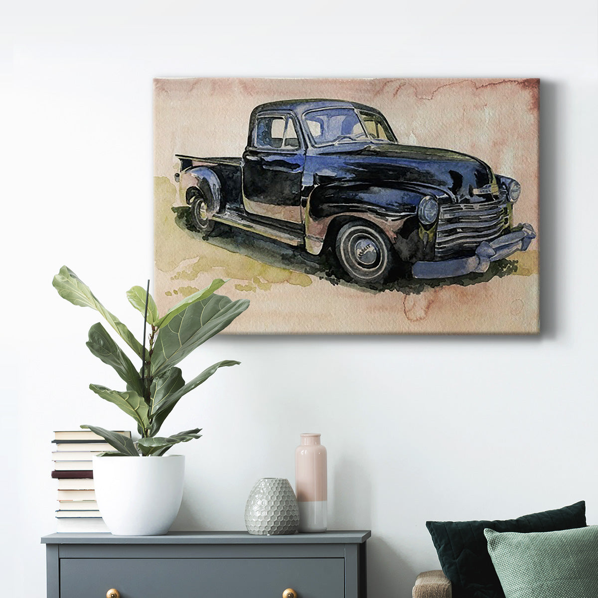 Antique Pickup II Premium Gallery Wrapped Canvas - Ready to Hang