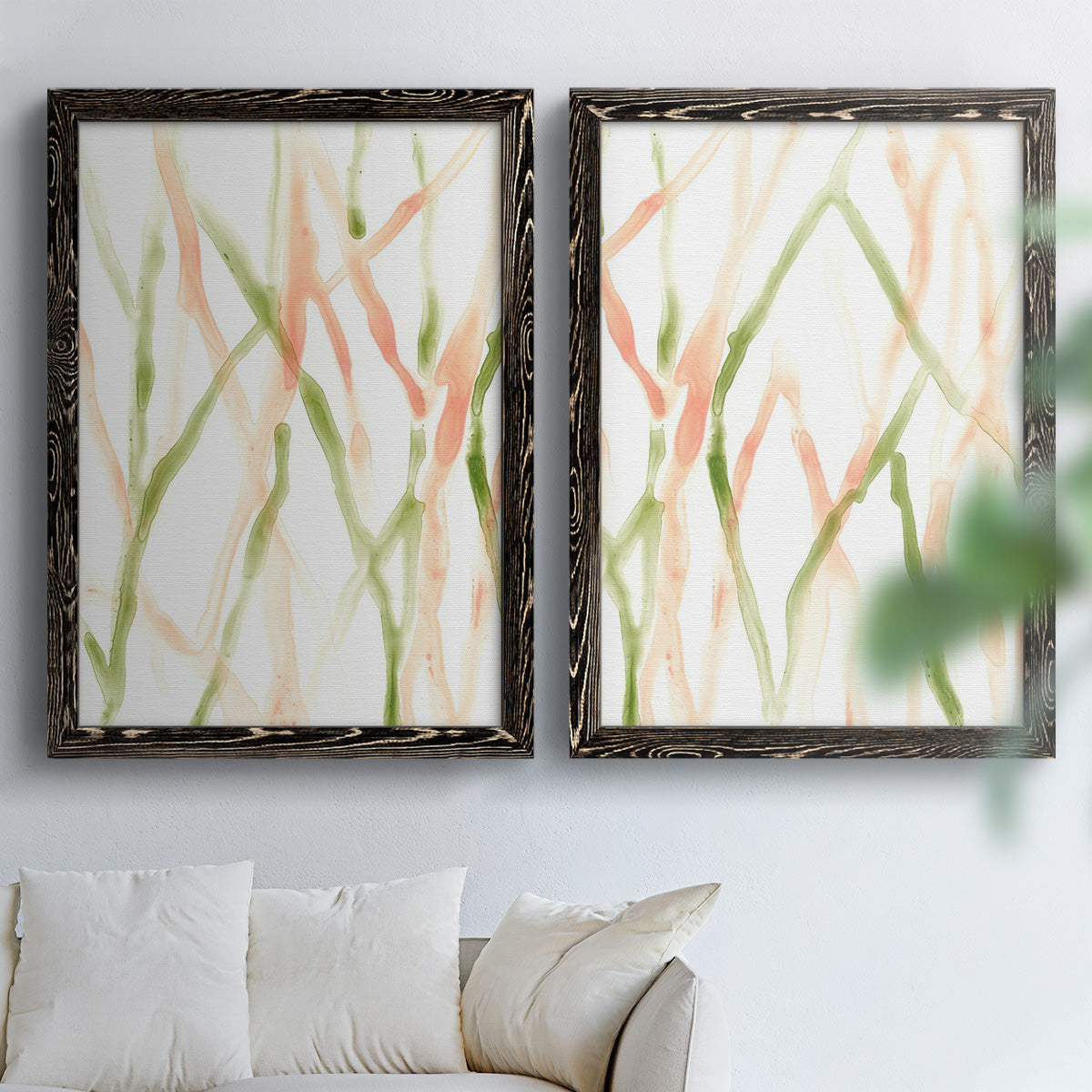 Runnel XIII - Premium Framed Canvas 2 Piece Set - Ready to Hang