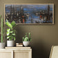 The Port of Le Havre, Night Effect, 1873 - Floater Framed Canvas Print