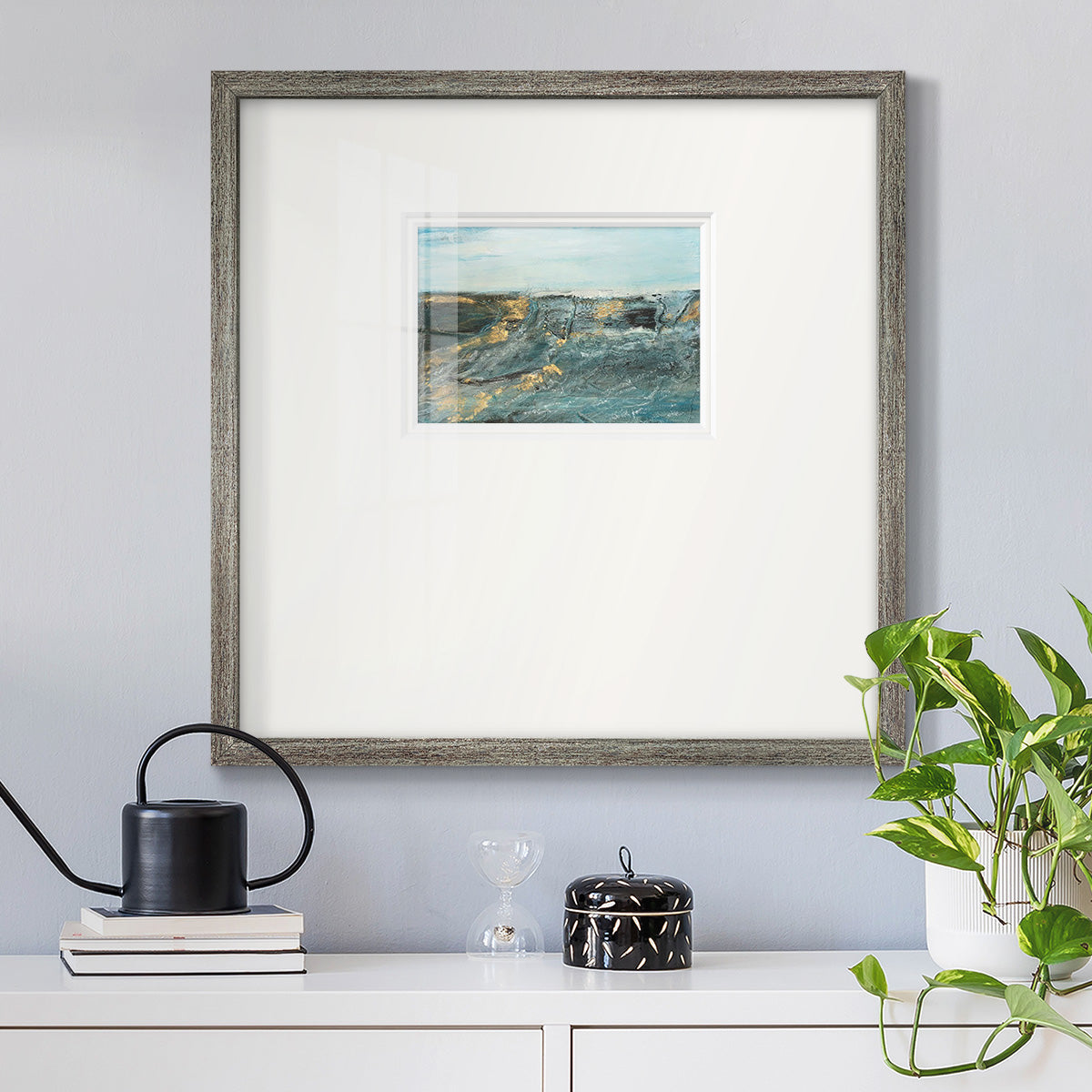 Flow of Love in Ocean I Premium Framed Print Double Matboard