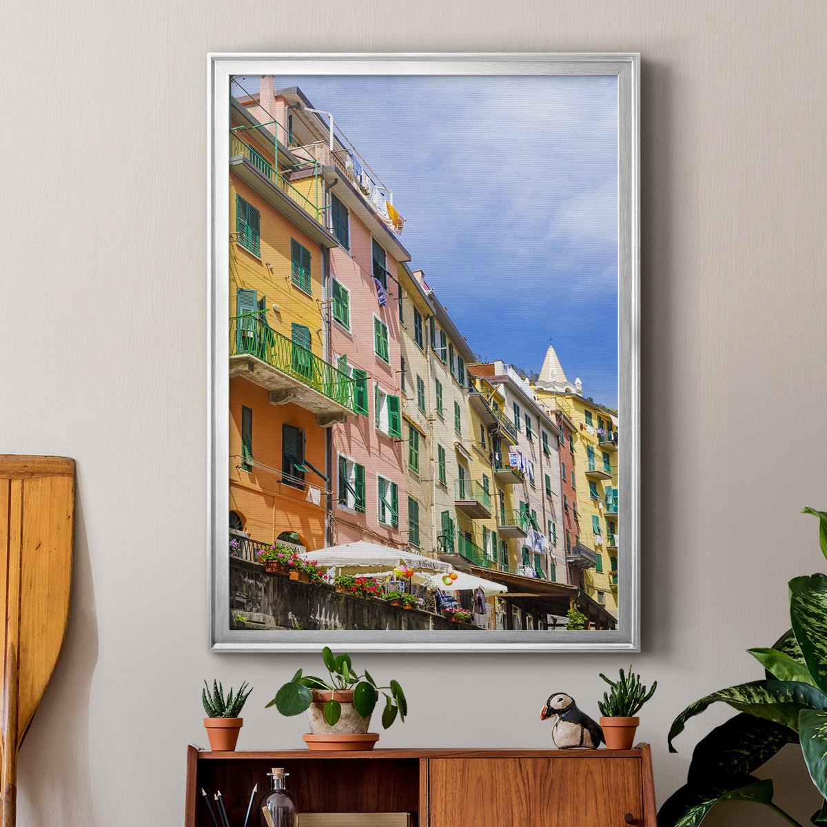 Cinque Terre - Modern Framed Canvas Print