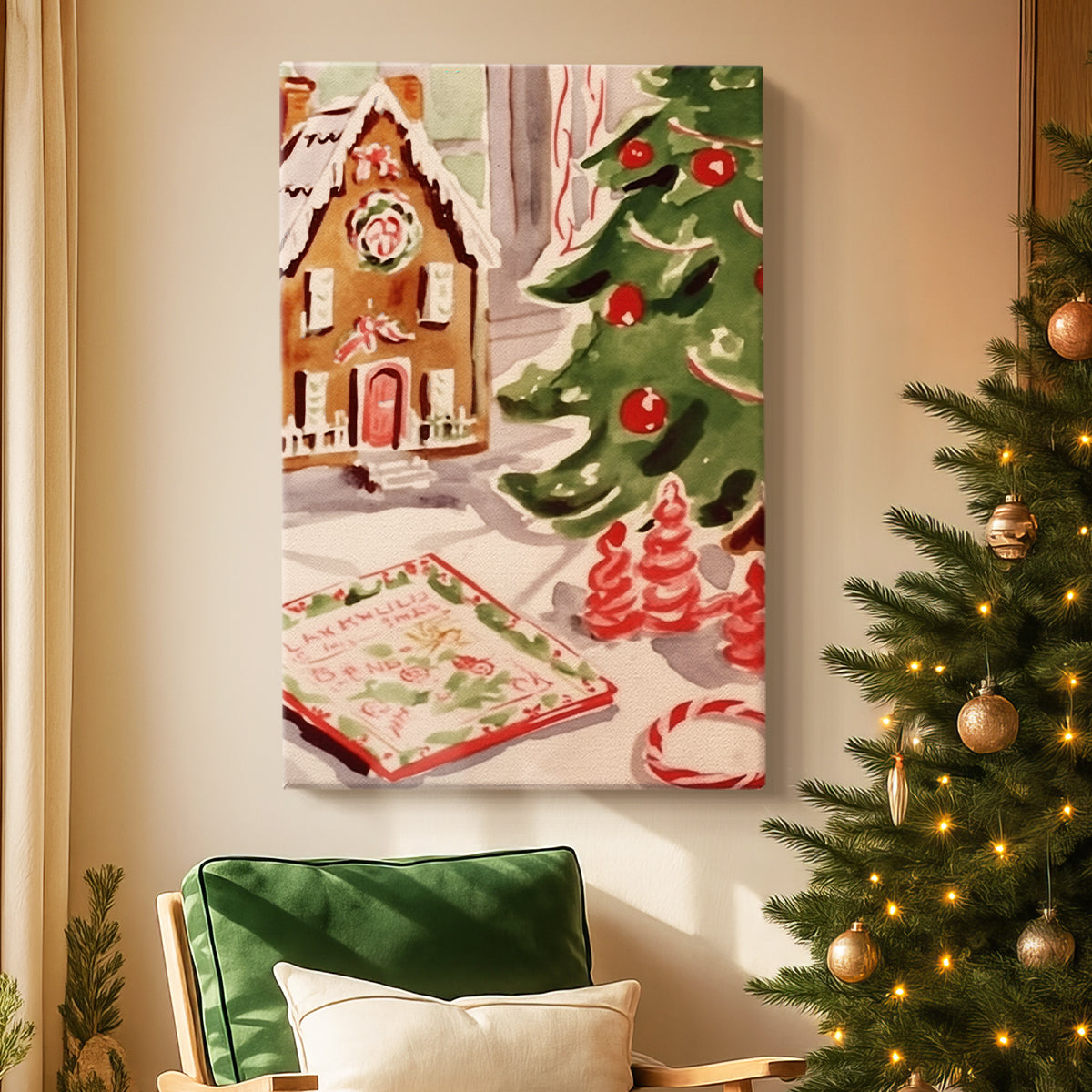 Gilded Hearth at Dusk - Canvas Art Print