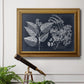 Foliage on Navy III Premium Framed Canvas- Ready to Hang