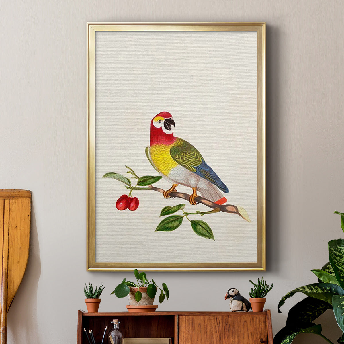 Bird in Habitat VI - Modern Framed Canvas Print