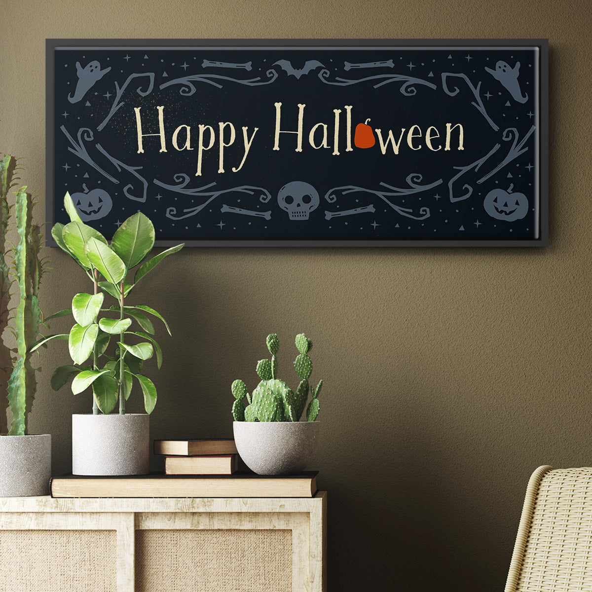 Skeleton Crew Collection D - Floater Framed Canvas Print