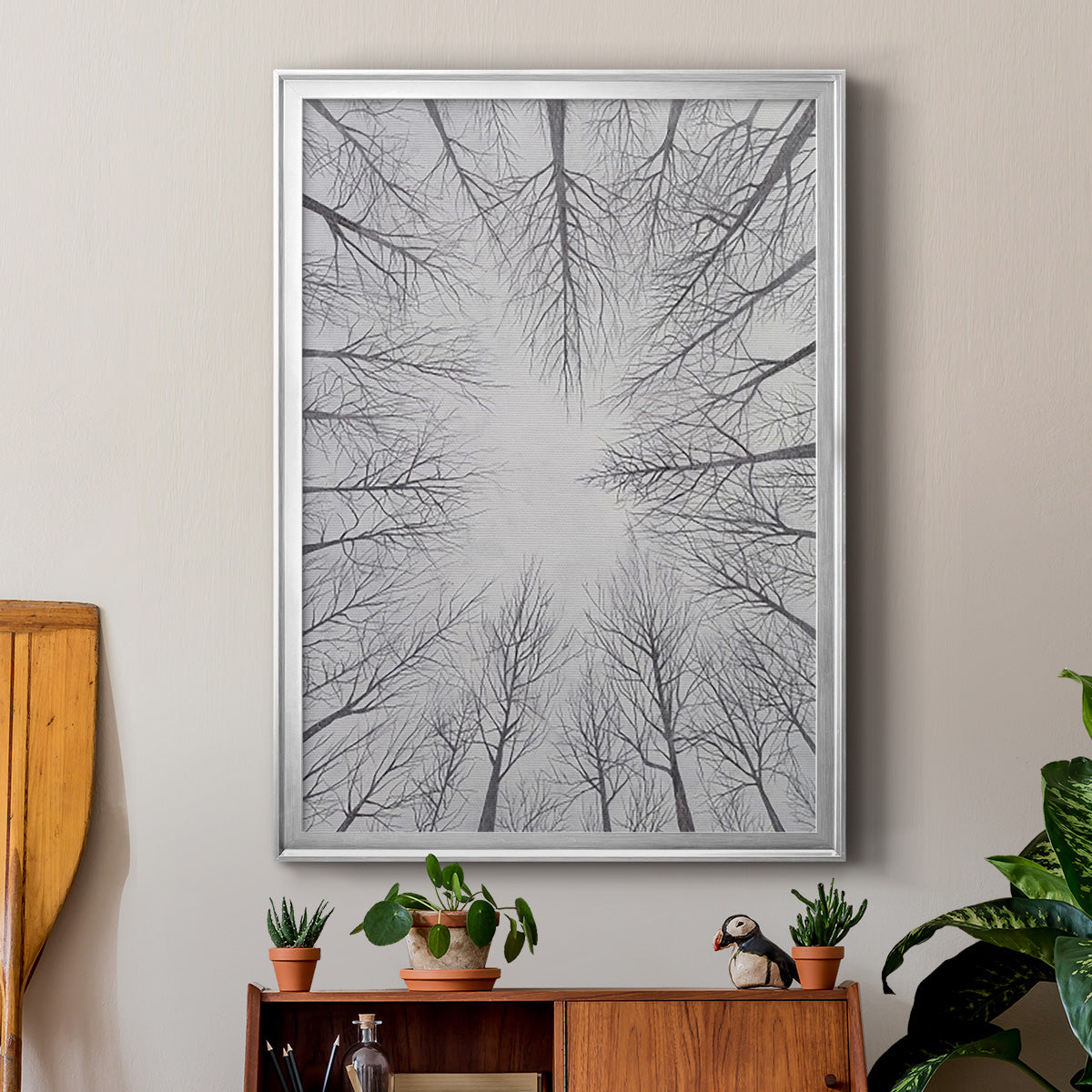 Deciduous Canopy I - Modern Framed Canvas Print