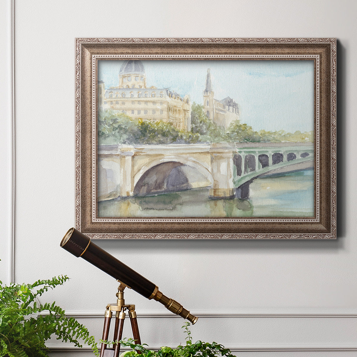 French Bridge Study IV Premium Framed Canvas- Ready to Hang