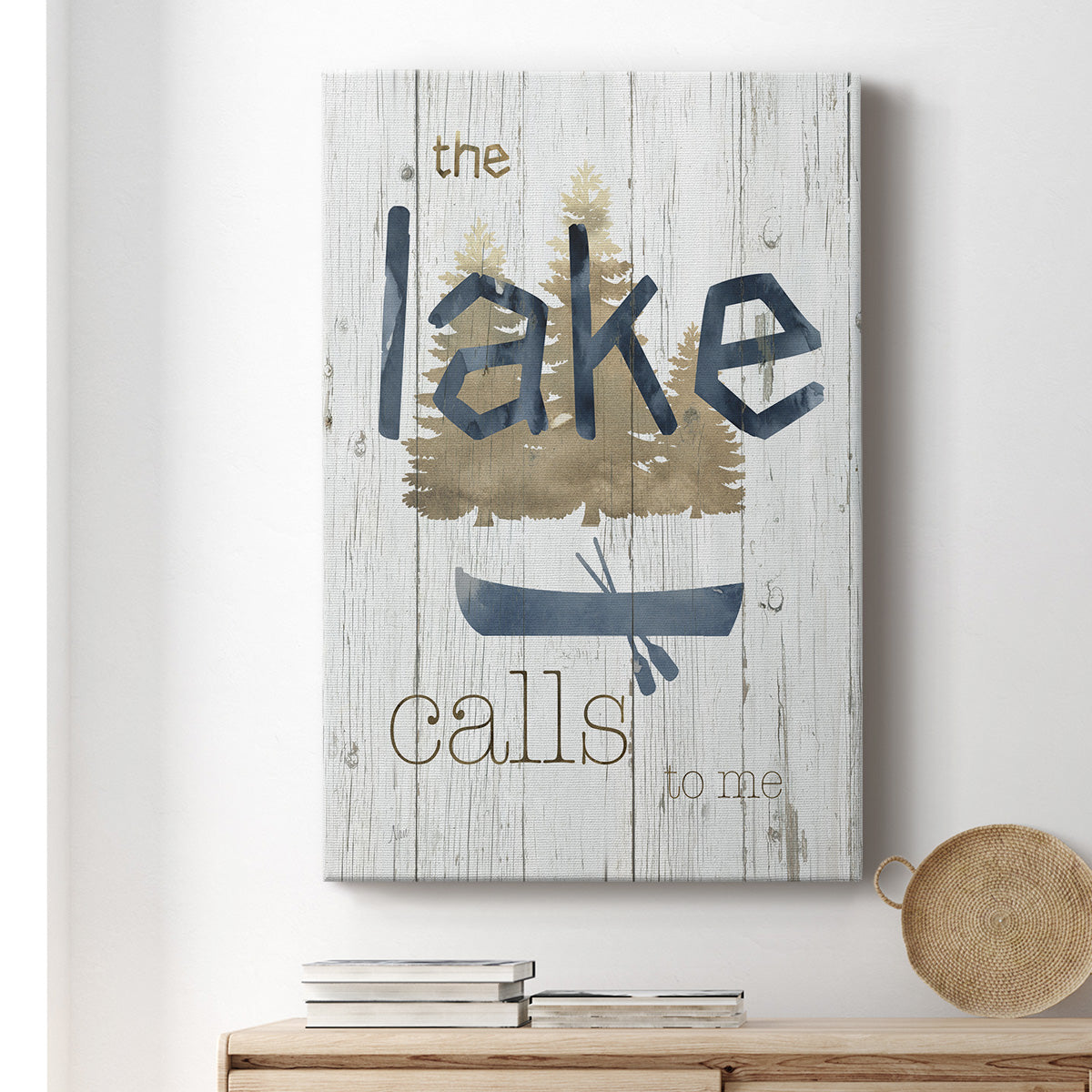 Lake Calls Me Premium Gallery Wrapped Canvas - Ready to Hang