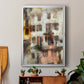 Stacked Houses III - Modern Framed Canvas Print