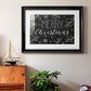 Merry Christmas Chalkboard Premium Framed Print - Ready to Hang