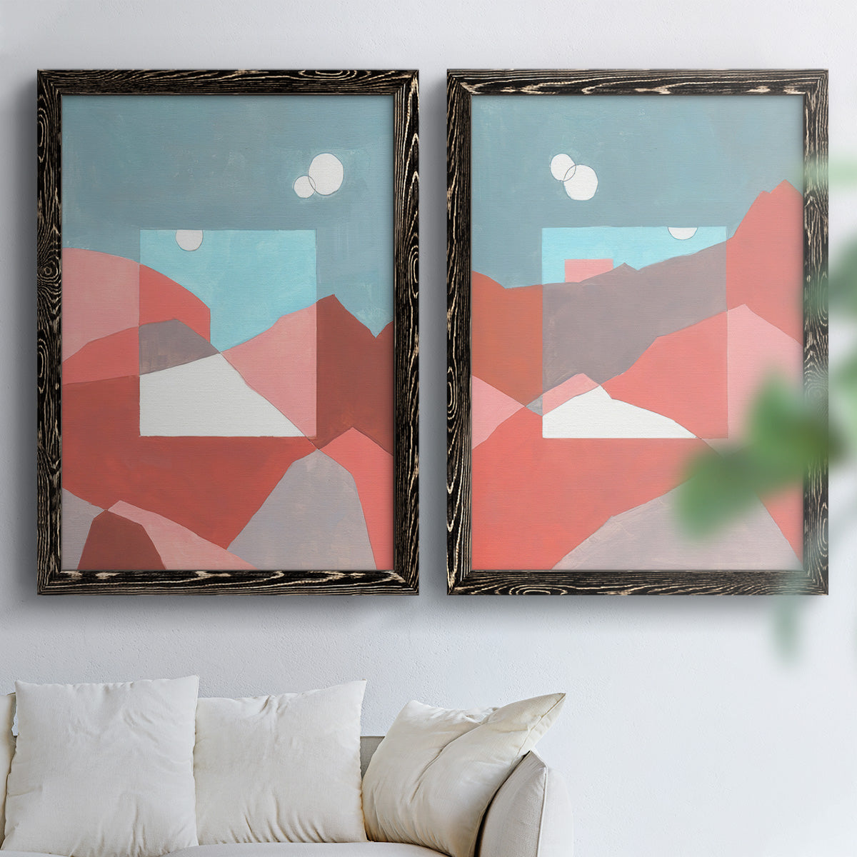 Desert Dreamscape I - Premium Framed Canvas 2 Piece Set - Ready to Hang