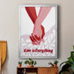 Groovy Love I - Modern Framed Canvas Print